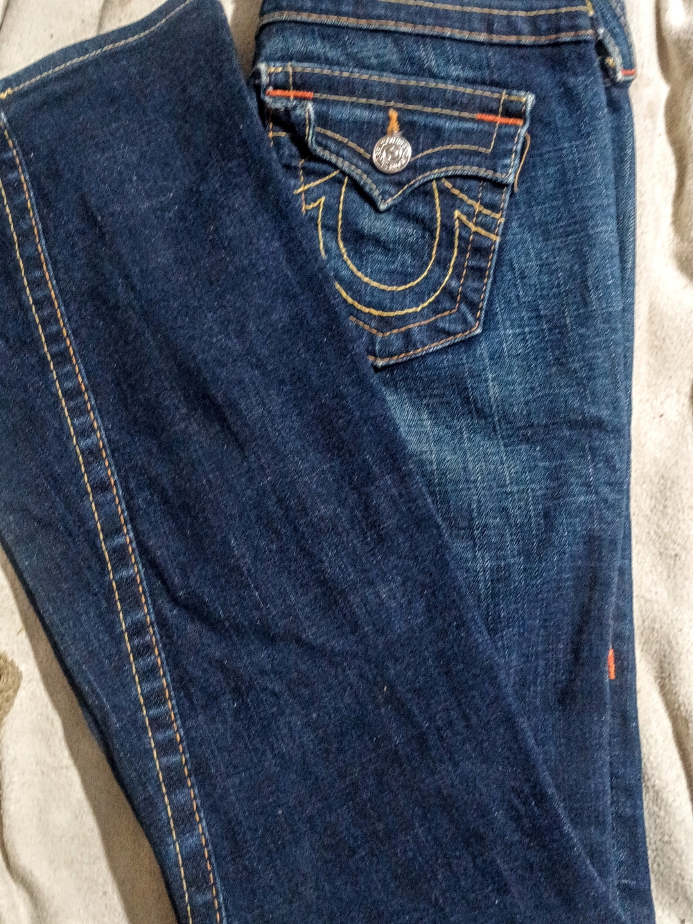 True Religion Women's Dark Blue Flare Jeans - Picture 2 of 7